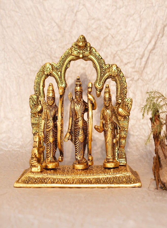 Jaipur ACE Metal Ram Darbar Murti | Lord Ram Sita Laxman Hanuman Idol | Hindu Puja Room & Mandir Statue | Decorative Ram Parivar Murti for Home, Office & Festive Gifting - Image 1
